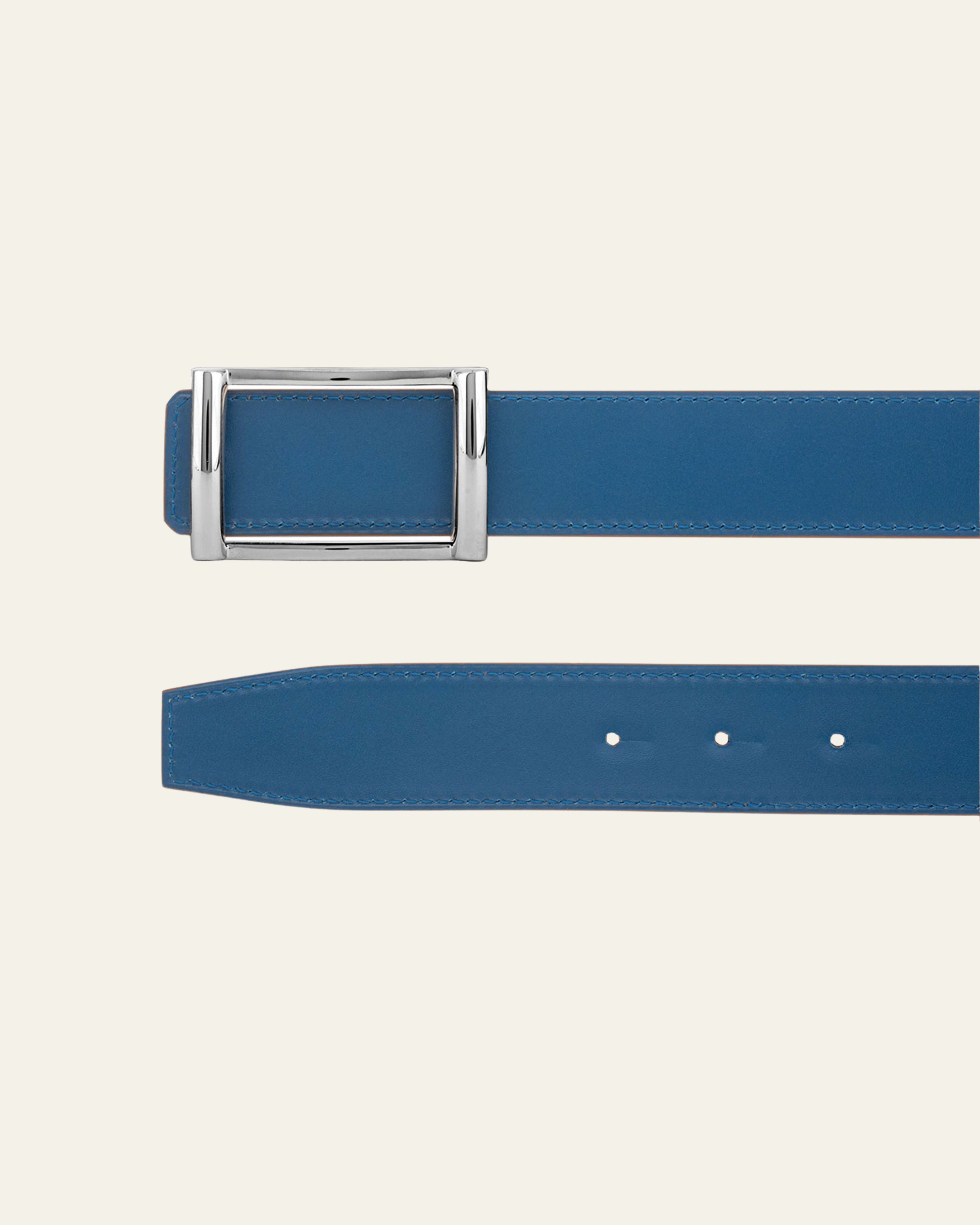 Ceinture MV131 Havane / Bleu
