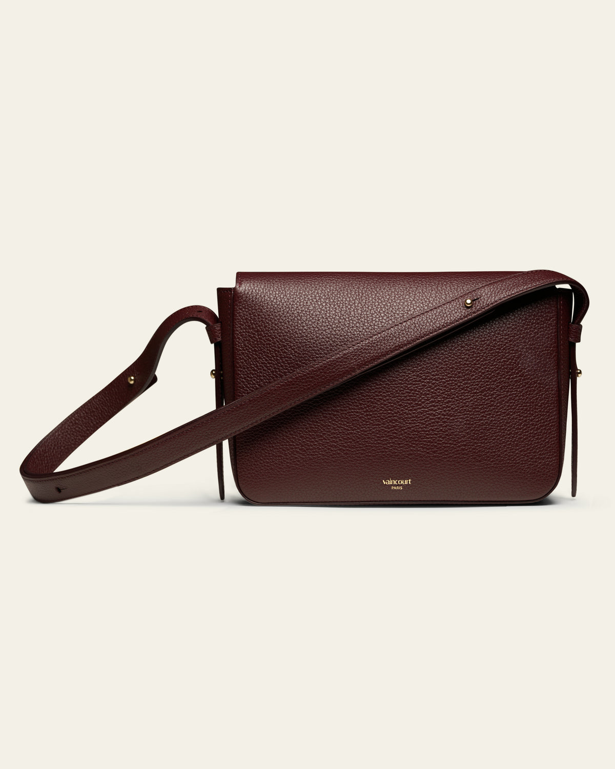 Sac Le Merveilleux Cuir Grainé Bordeaux