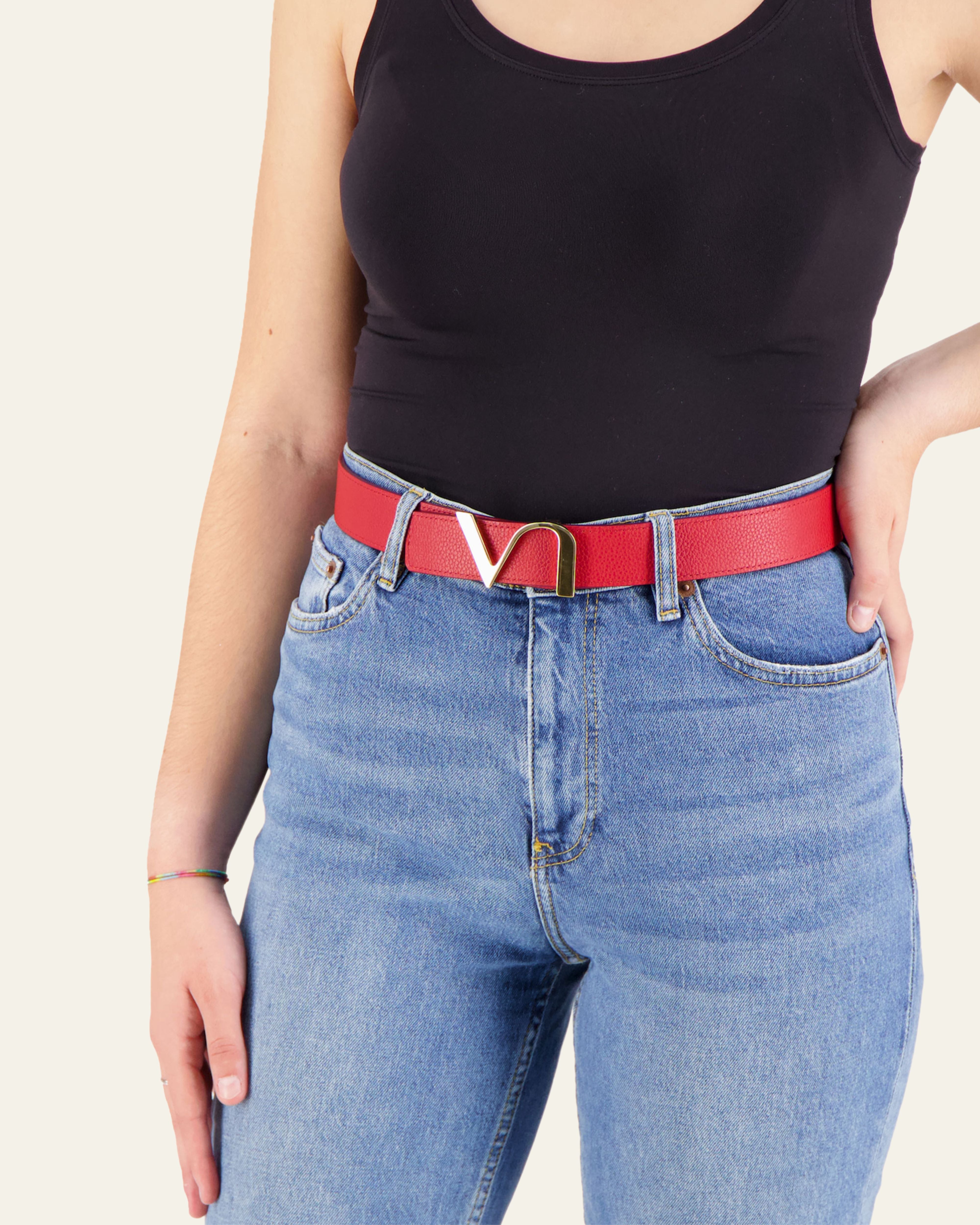 VS11 Belt Burgundy / Red