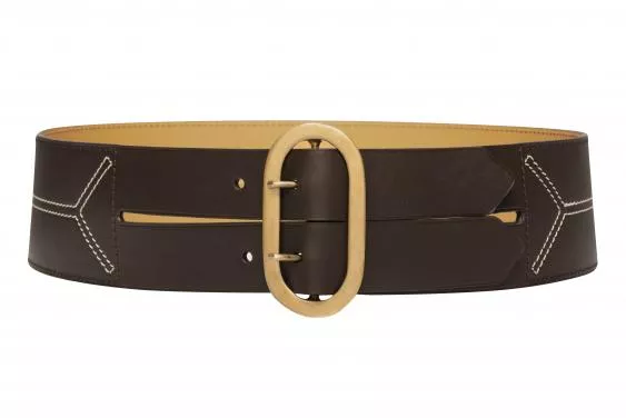 Mixed belts in taurillon leather made in France - Guibert Paris