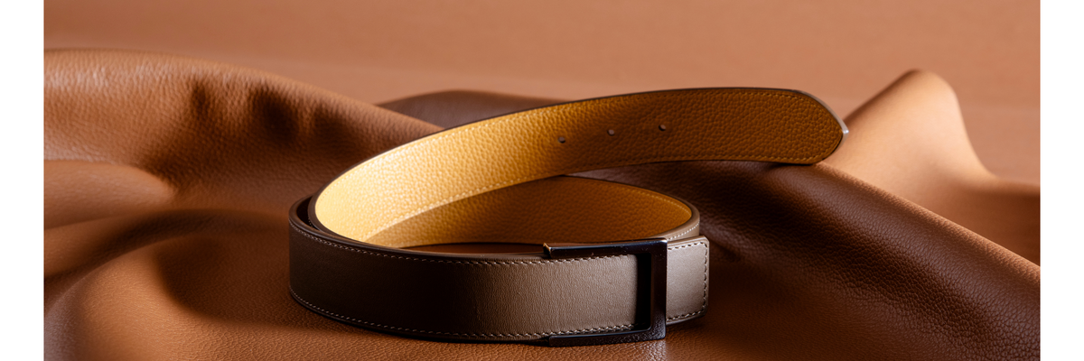 Men’s reversible luxury belts