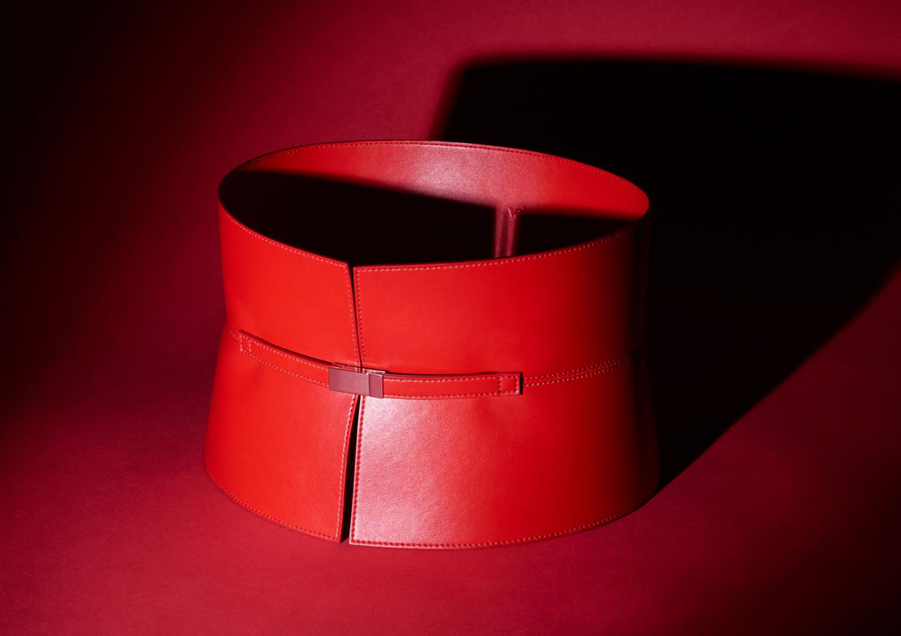 Ceinture La Majestueuse toile Vegan Vaincourt x Le Rouge Français